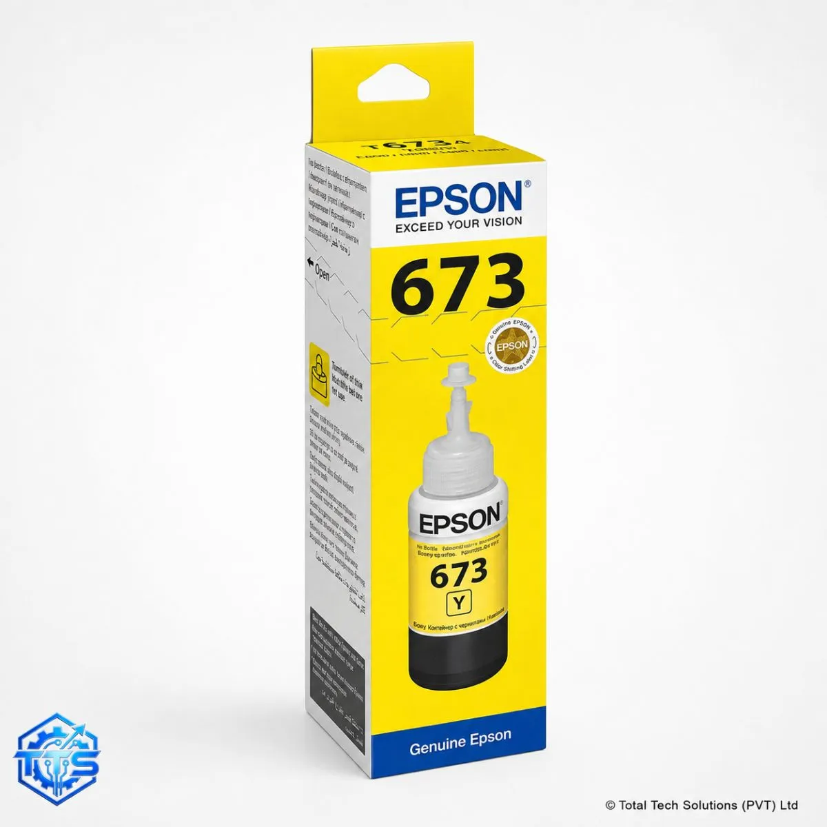 Epson T6734 Yellow Original Ink Bottle for L800/L805/L850/L1800, image 3