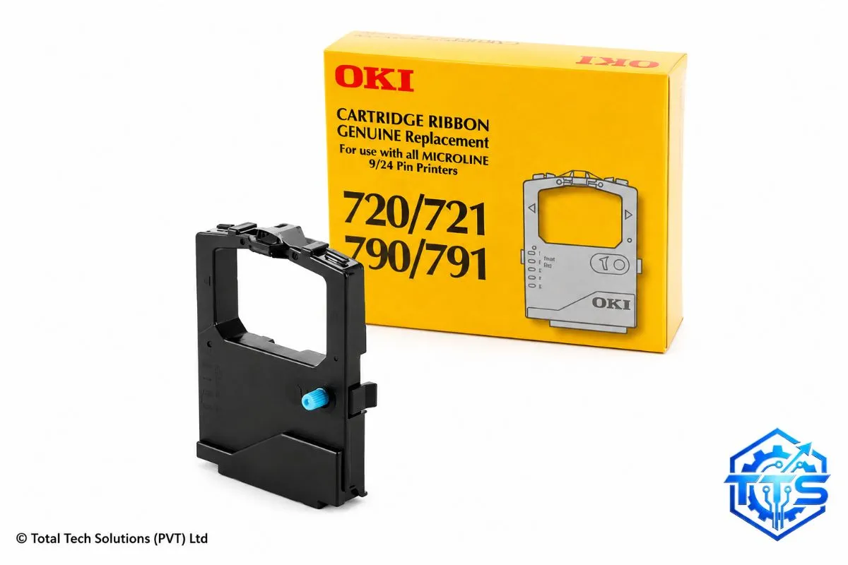 OKI 44641401 Black Ribbon Cartridge for Microline 720 / 790, image 4