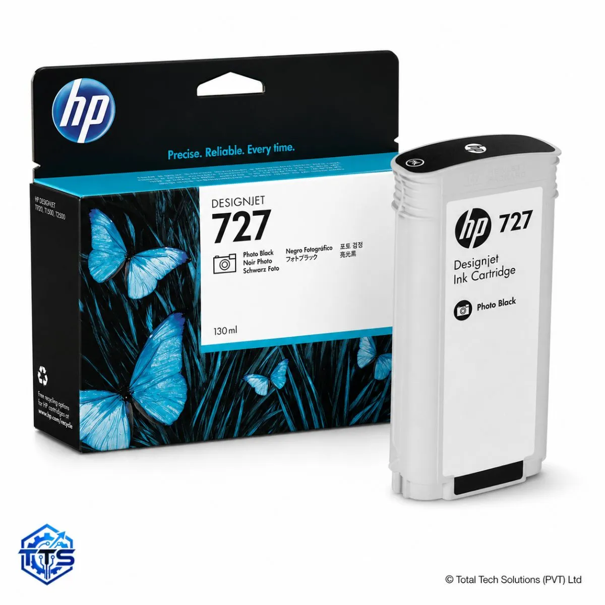 HP 727B 130-ml Photo Black Original DesignJet Ink Cartridge