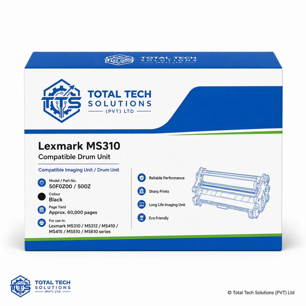 Lexmark Compatible Lexmark MS310 Compatible Drum Unit