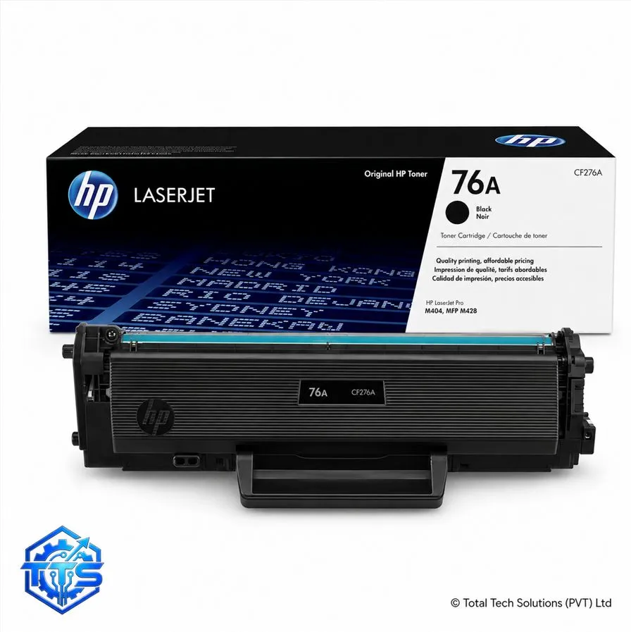 HP 76A Black Original LaserJet Toner Cartridge CF276A, image 2