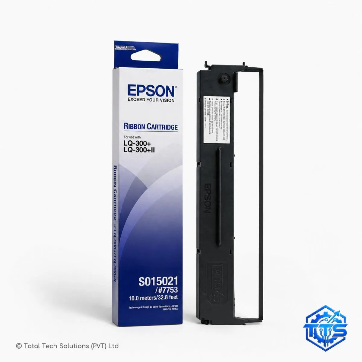 Epson LQ-300 Black Original Ribbon Cartridge - S015506 / #7753, image 2