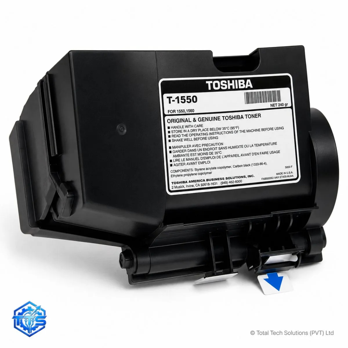 Toshiba T1550 Original Black Copier Toner Cartridge, image 3
