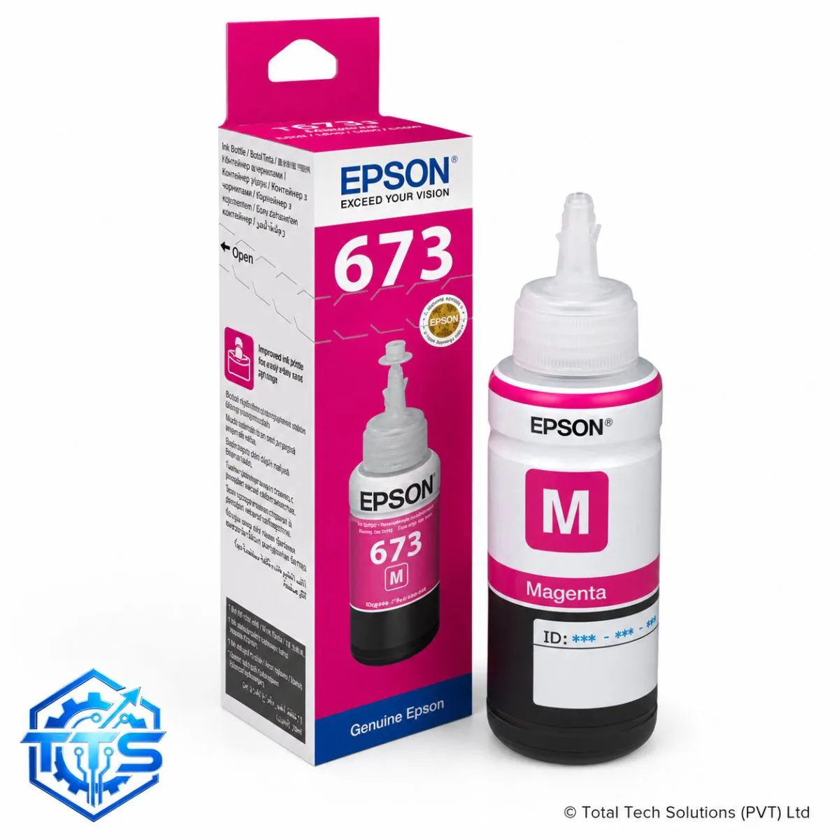 Epson T6733 70ml Magenta Original Ink Bottle for L800 / L805 / L850 / L1800, image 4
