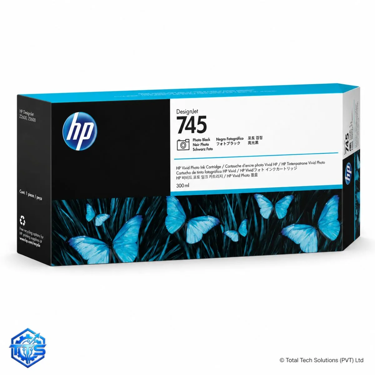 HP 745 300-ml Original DesignJet Ink Cartridge
