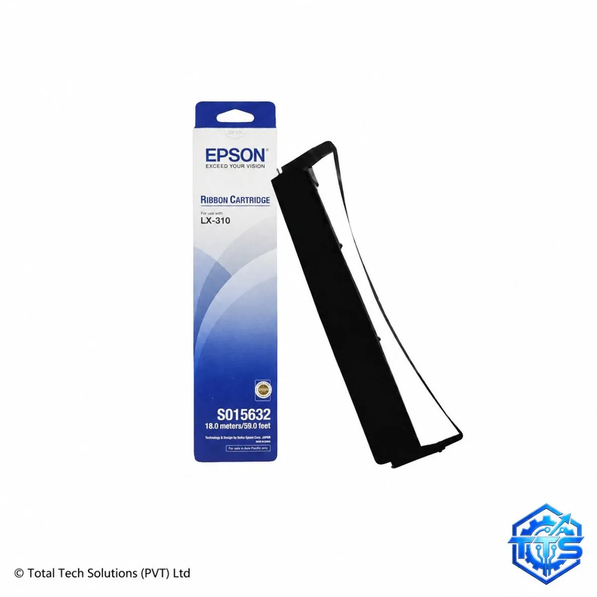 Epson LX-310 Black Original Printer Ribbon Cartridge - S015632, image 3