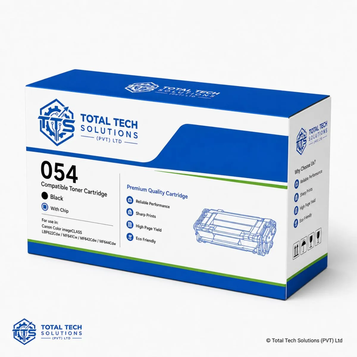 Canon Compatible Canon 054 Compatible Black Toner Cartridge, image 2