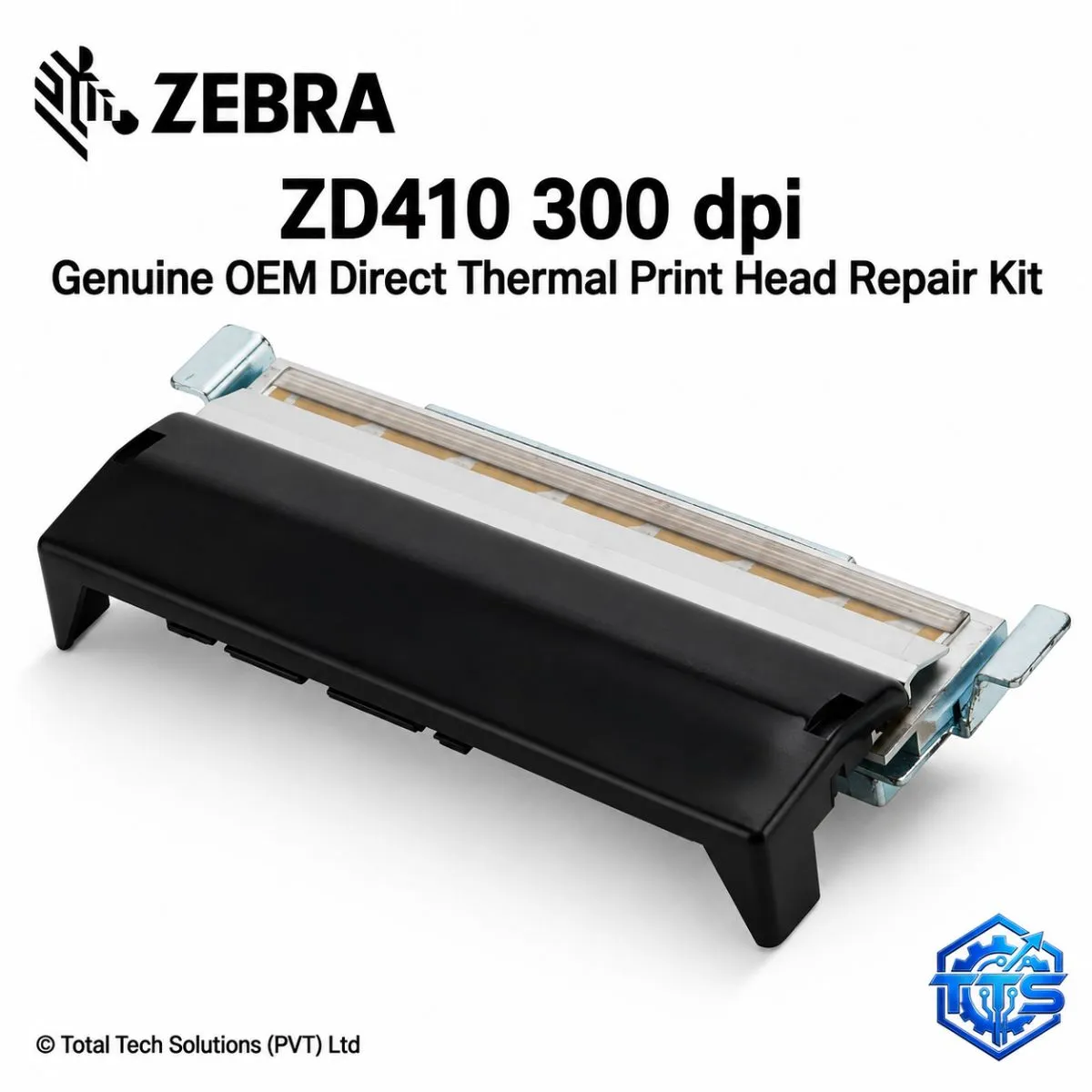 Zebra ZD410 300dpi Genuine OEM Direct Thermal Printhead Repair Kit - P1079903-011, image 2