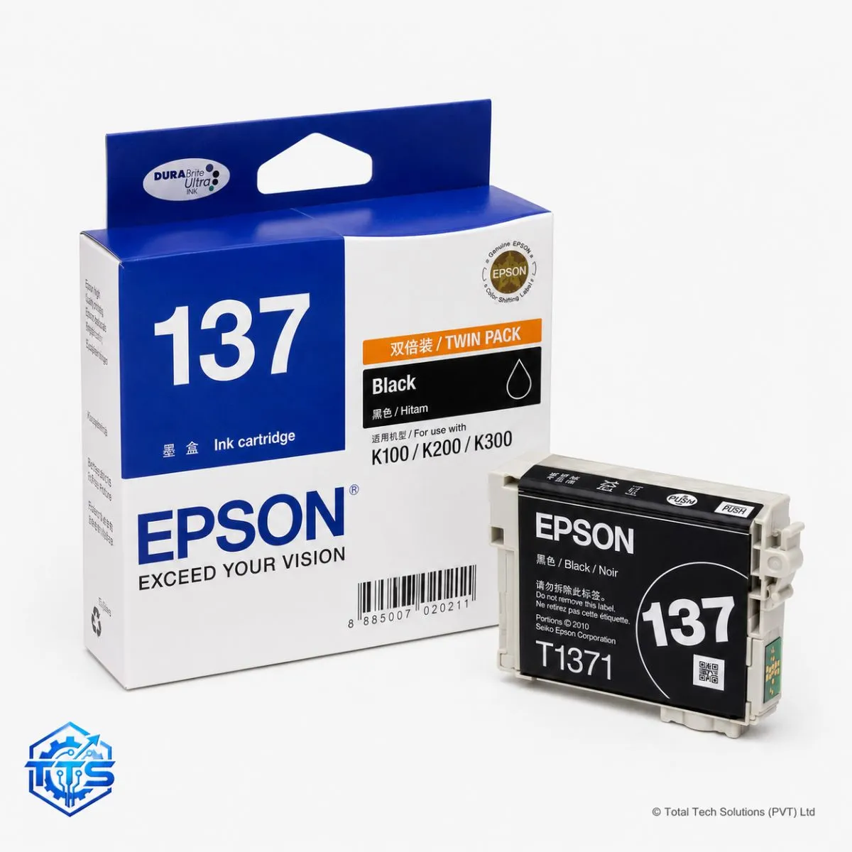 Epson 137 Black Original Ink Cartridge for Epson K100 / K200 / K300, image 4