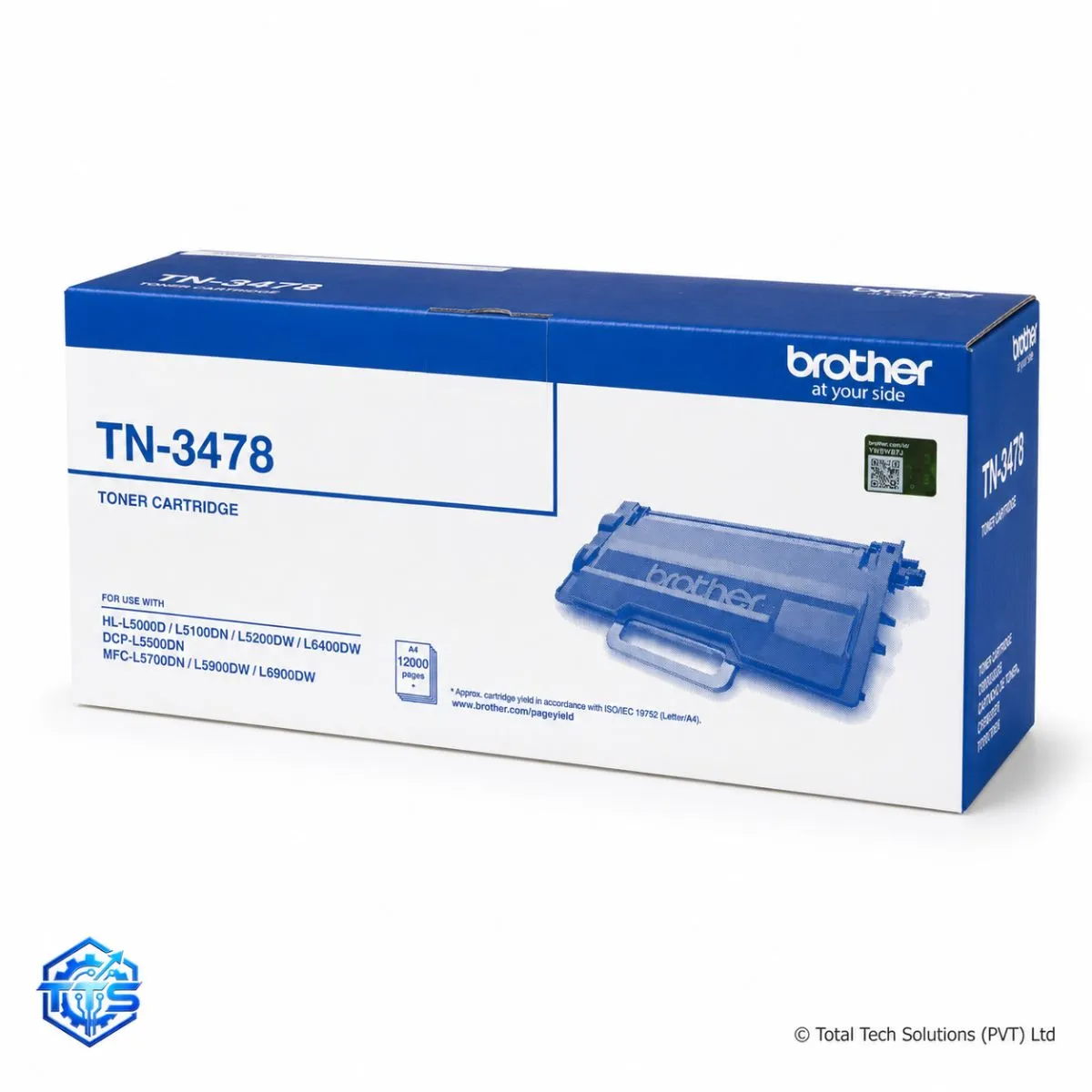 Brother TN-3448 Original High Yield Black Laser Toner Cartridge, image 4