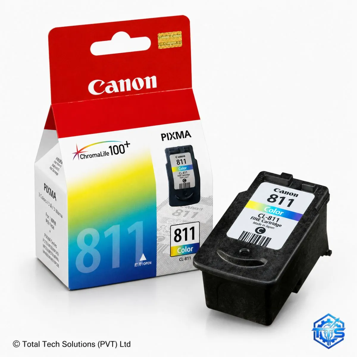 Canon CL-811 Tri-Color Original FINE Ink Cartridge, image 2