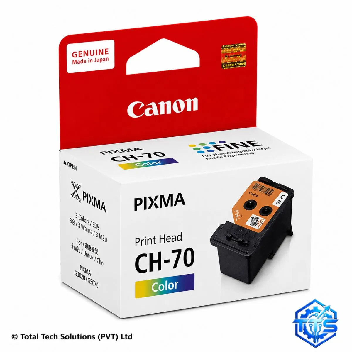 Canon CH-70 Tri-Color Original Print Head for PIXMA G3020 / G5070, image 2