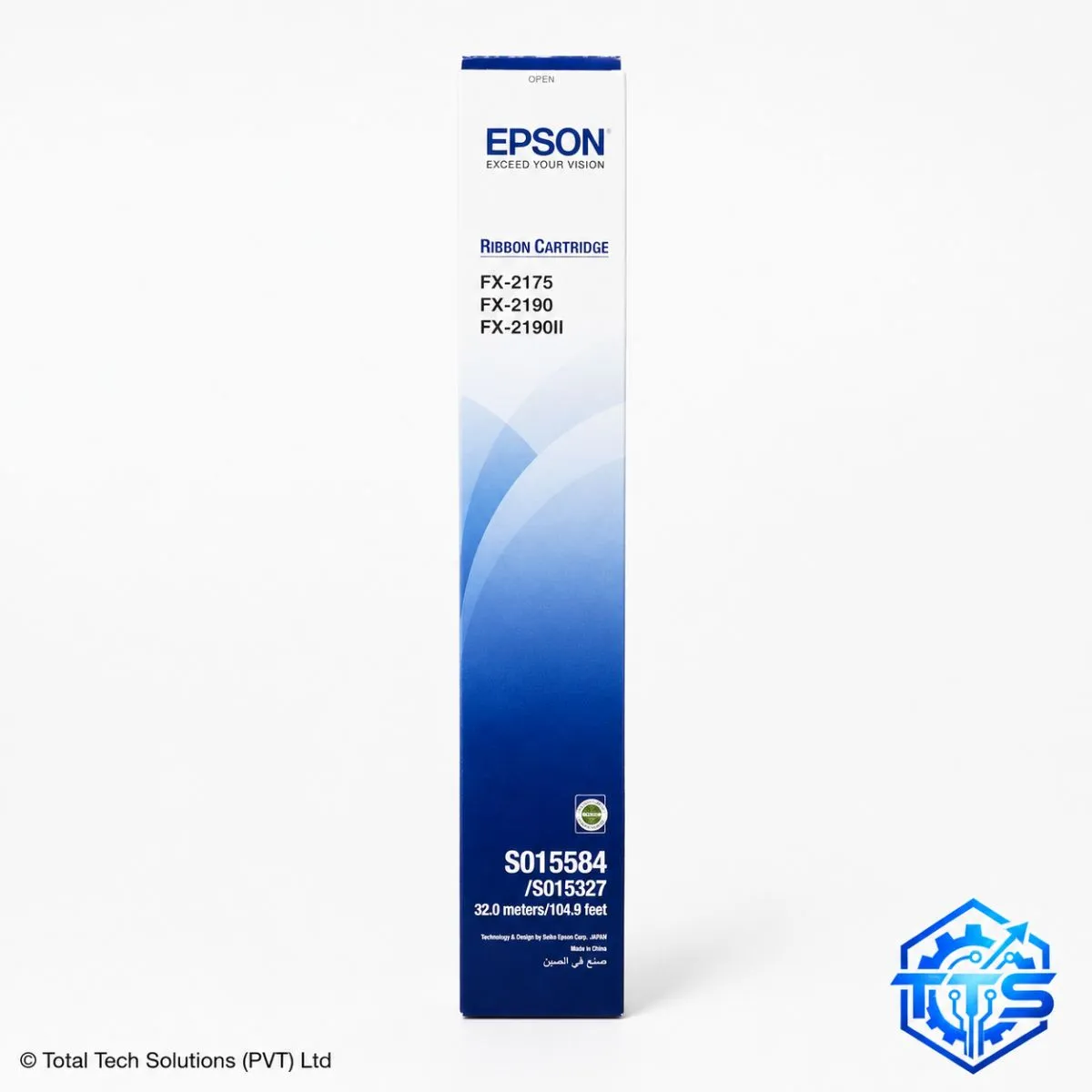 Epson FX-2190 Black Original Printer Ribbon - S015584 for FX-2175 / FX-2190, image 2