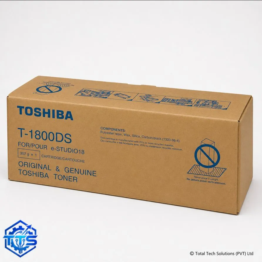 Toshiba e-STUDIO 18 Original Black Toner Cartridge T-1800DS, image 2