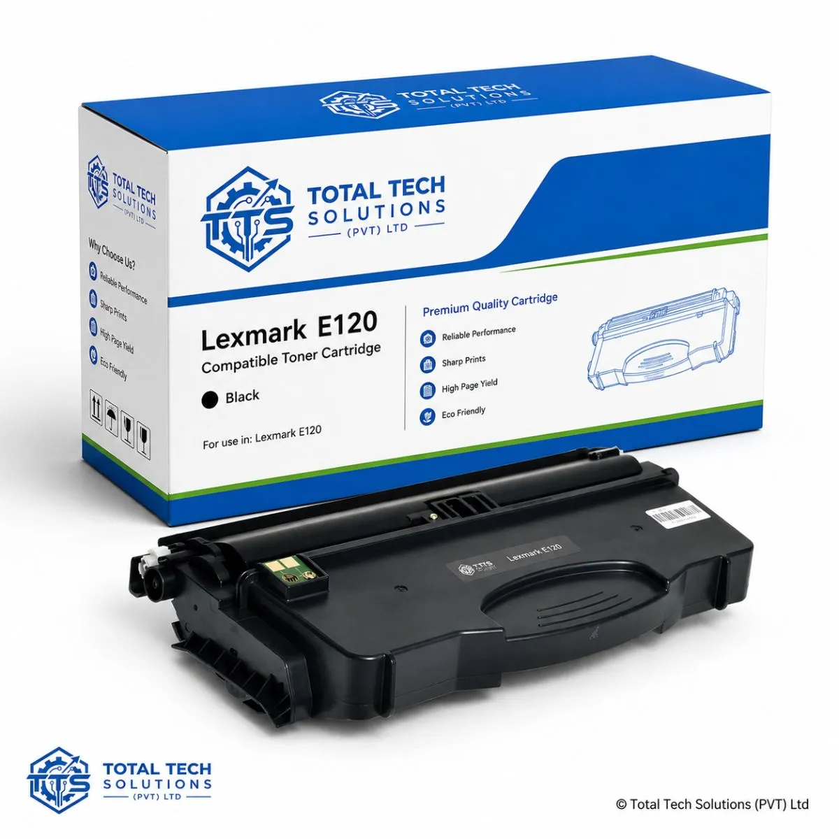 Total Tech Solutions Lexmark E120 Compatible Black Toner Cartridge