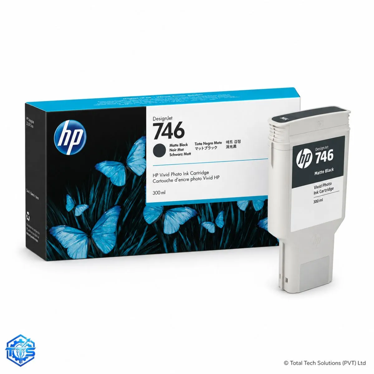 HP 746 300-ml Matte Black Original DesignJet Ink Cartridge