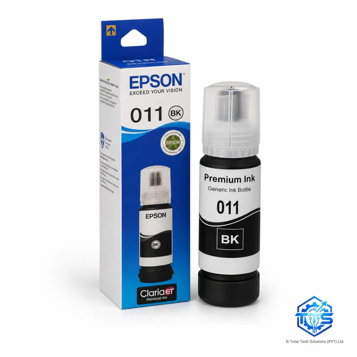 Epson 011 Black Original Ink Bottle for L8160/L8180 Printers, image 3