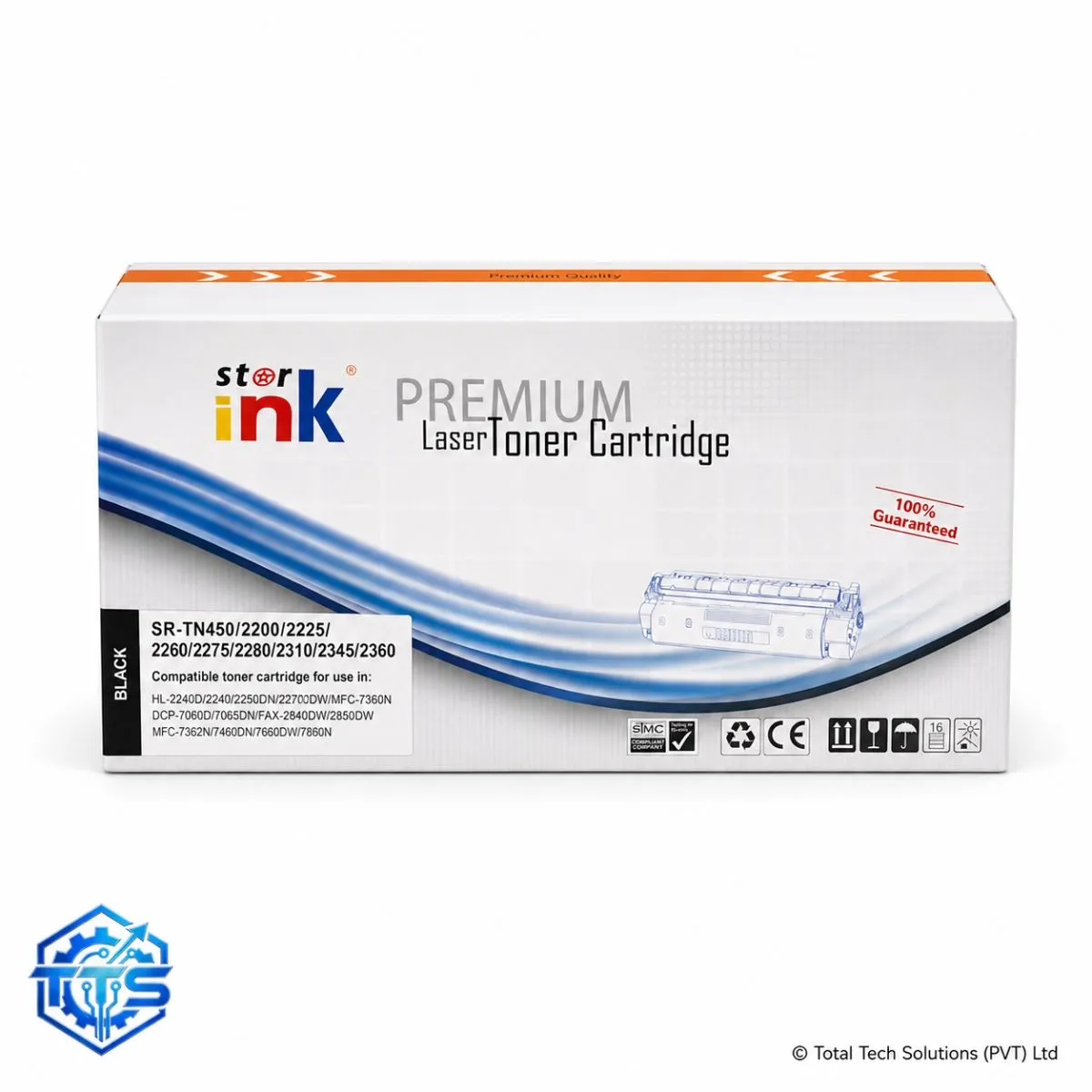 Starink TN450 Compatible Black Toner Cartridge for Brother TN-2280, image 3