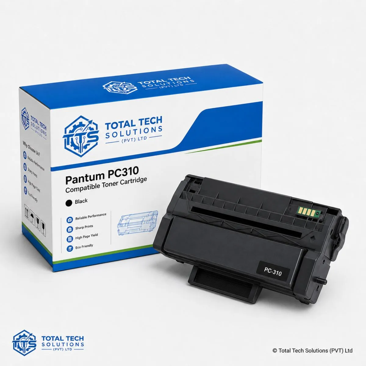 Total Tech Solutions Pantum PC-310 Compatible Black Toner Cartridge, image 4