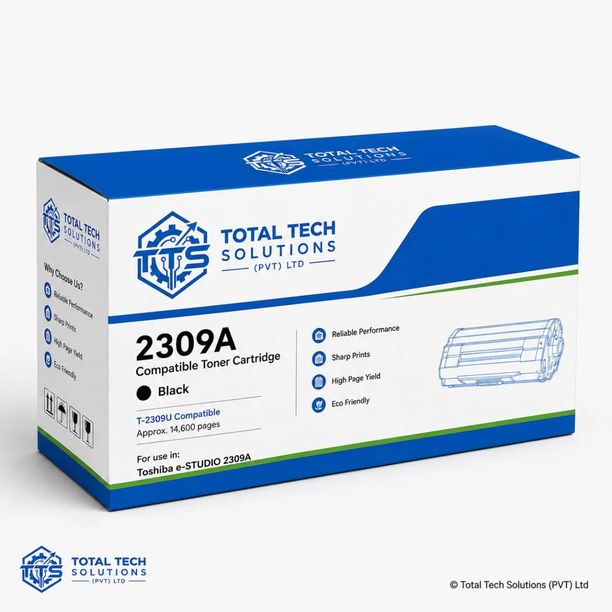 Toshiba e-STUDIO 2309A Compatible Black Toner Cartridge, image 4