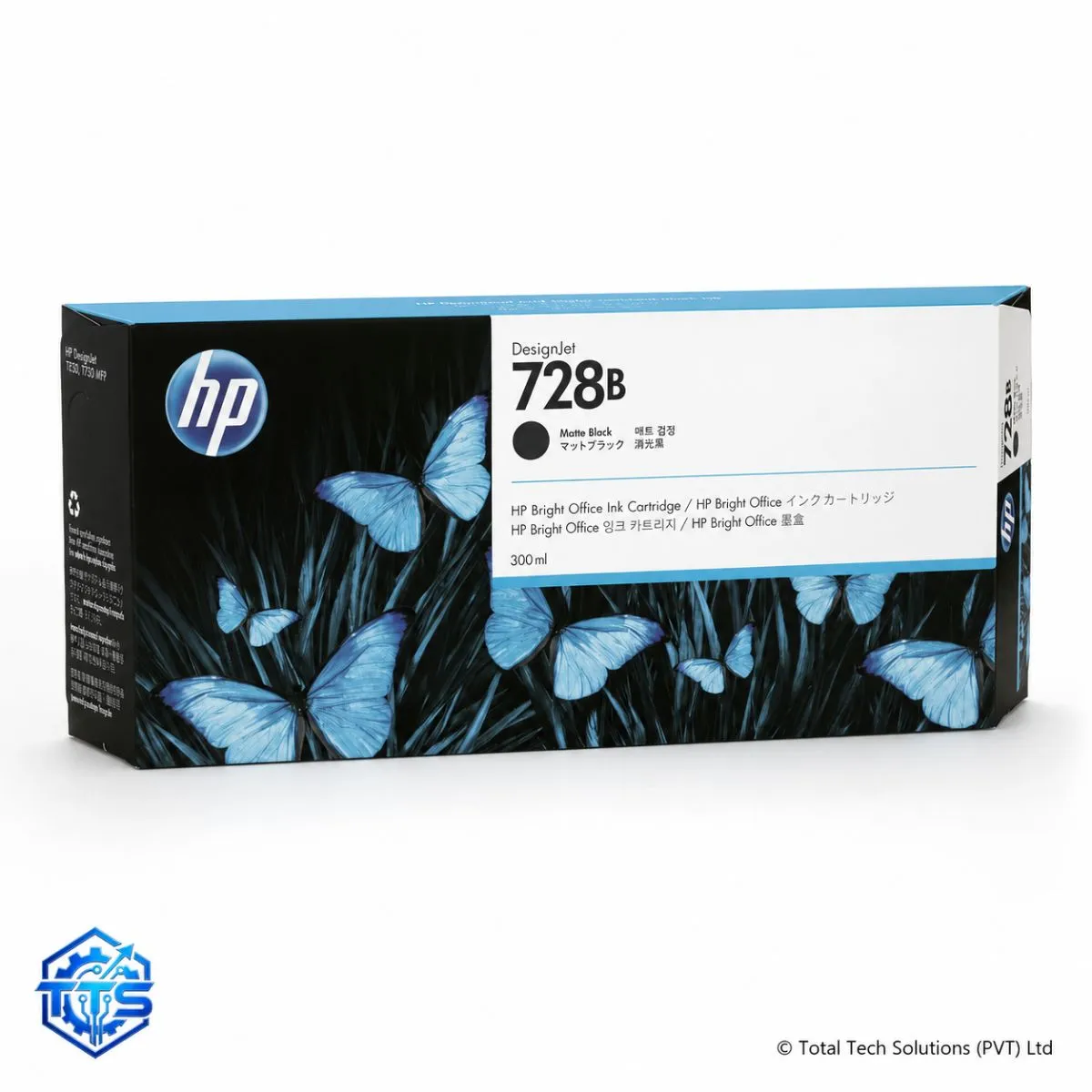 HP 728B 300-ml Matte Black Original DesignJet Ink Cartridge