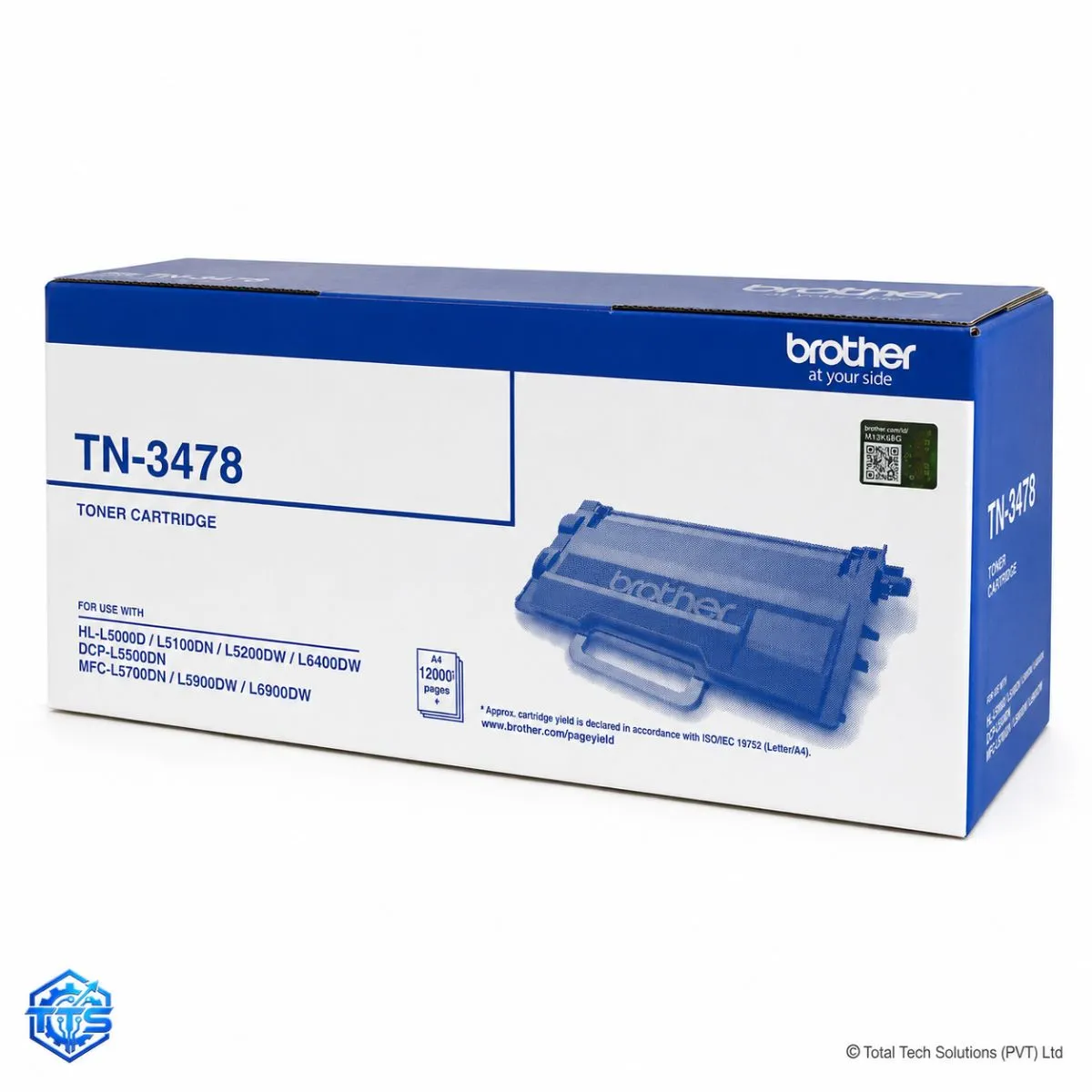Brother TN-3448 Original High Yield Black Laser Toner Cartridge