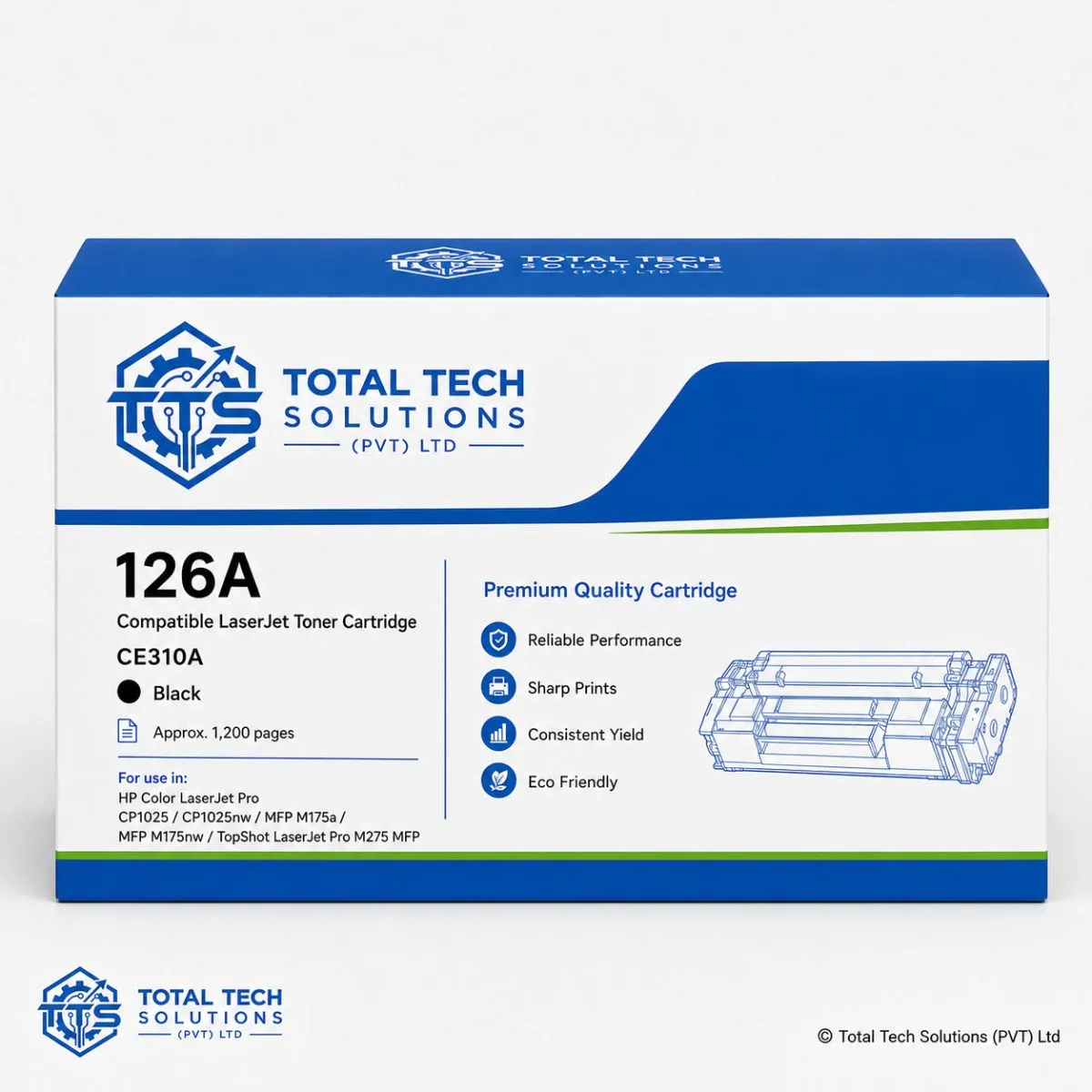 HP Compatible 126A Black Compatible LaserJet Toner Cartridge