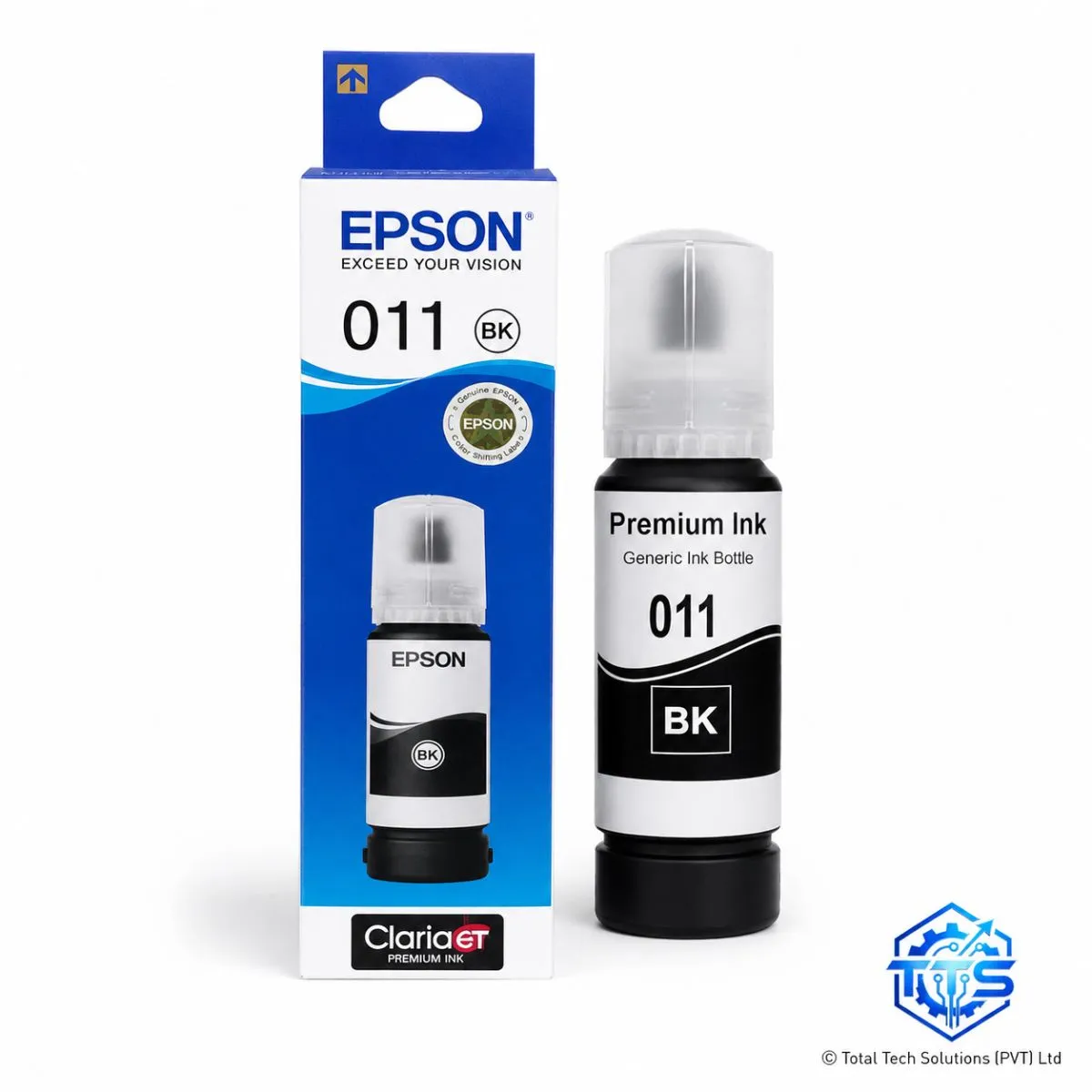 Epson 011 Black Original Ink Bottle for L8160/L8180 Printers, image 4
