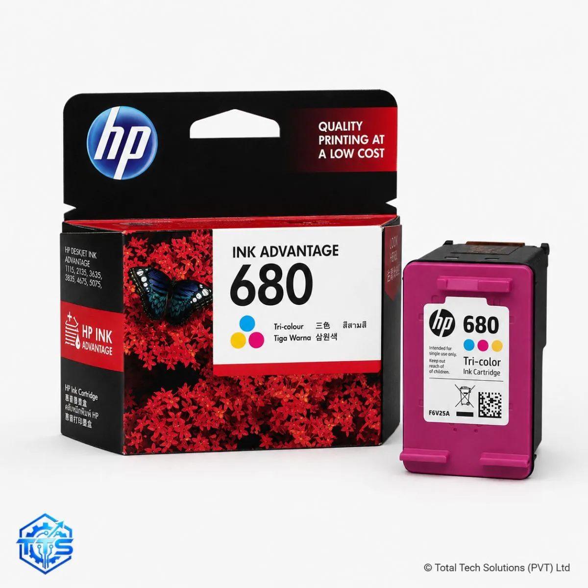 HP 680 Tri-color Original Ink Advantage Cartridge for HP 1115/2135/3635/3835/4675