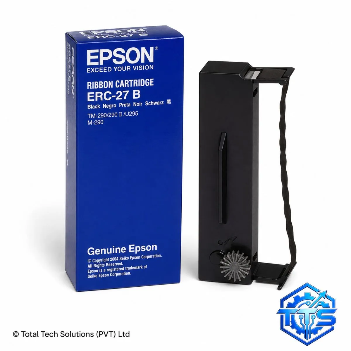 Epson ERC-27B Black Original Ribbon Cartridge - C43S015366, image 2