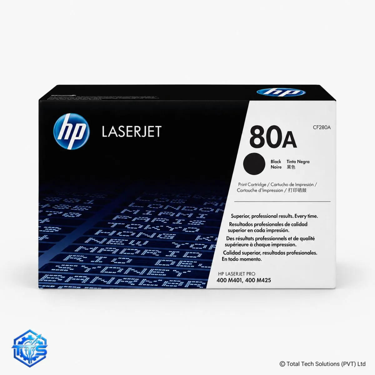 HP 80A Black Original LaserJet Toner Cartridge CF280A