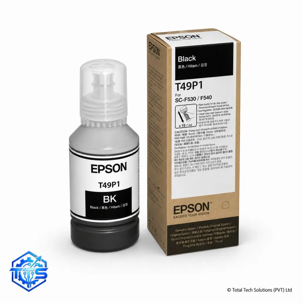 Epson T49P1 Black Sublimation Ink for Epson SC-F130/F140/F530 Printers