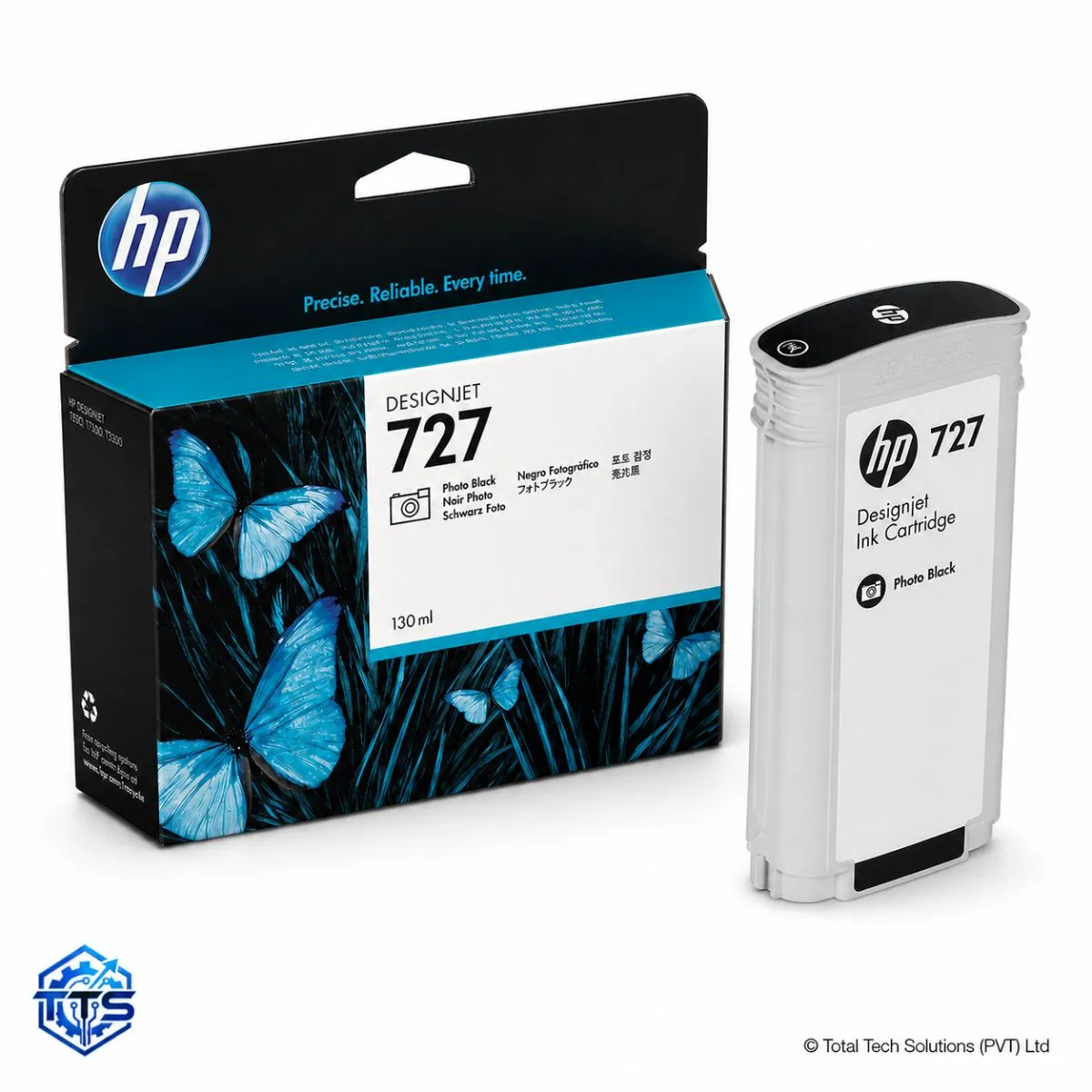 HP 727B 130-ml Photo Black Original DesignJet Ink Cartridge, image 2