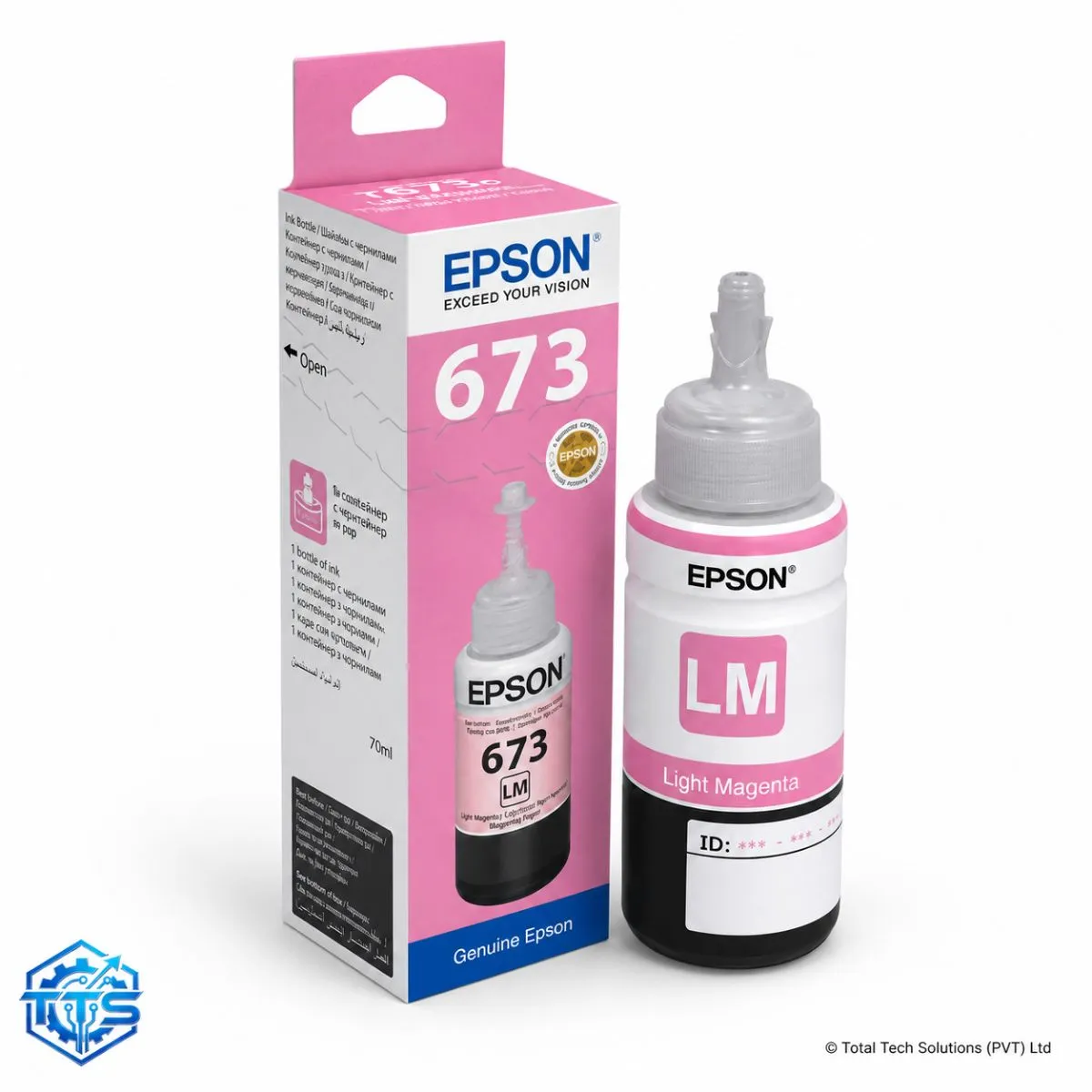 Epson T6736 70ml Light Magenta Original Ink Bottle for L800 / L805 / L850 / L1800, image 2