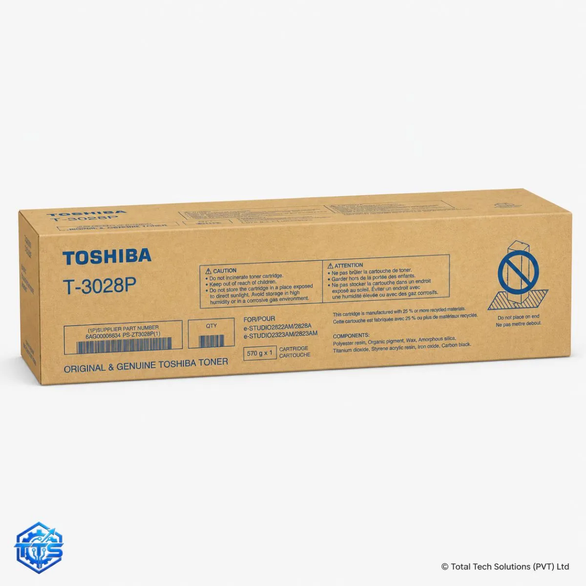 Toshiba e-Studio T-3028P Original Black Toner Cartridge, image 2