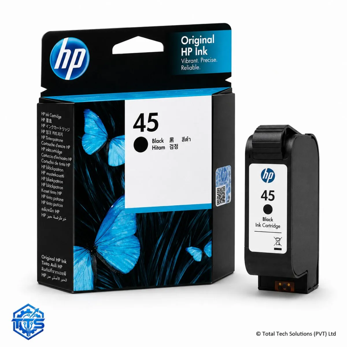 HP 45 Black Original Ink Cartridge, image 2