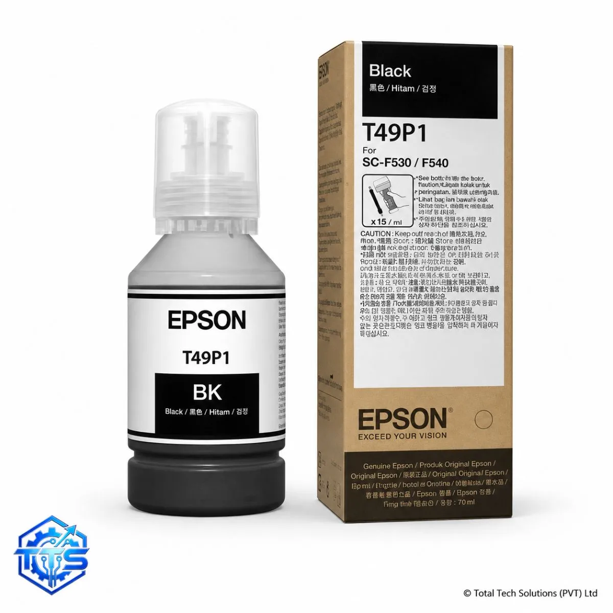 Epson T49P1 Black Sublimation Ink for Epson SC-F130/F140/F530 Printers, image 3