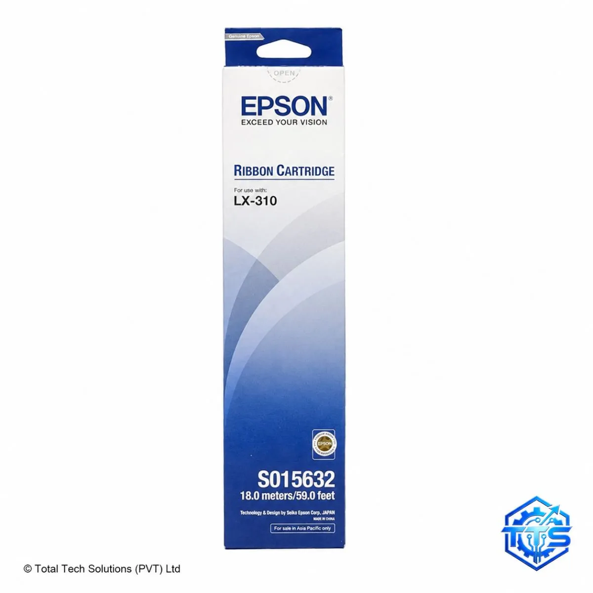 Epson LX-310 Black Original Printer Ribbon Cartridge - S015632, image 4