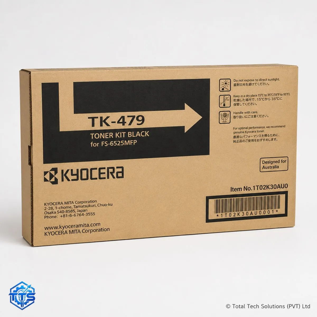 Kyocera TK-479 Original Black Toner Cartridge for FS-6525MFP, image 3