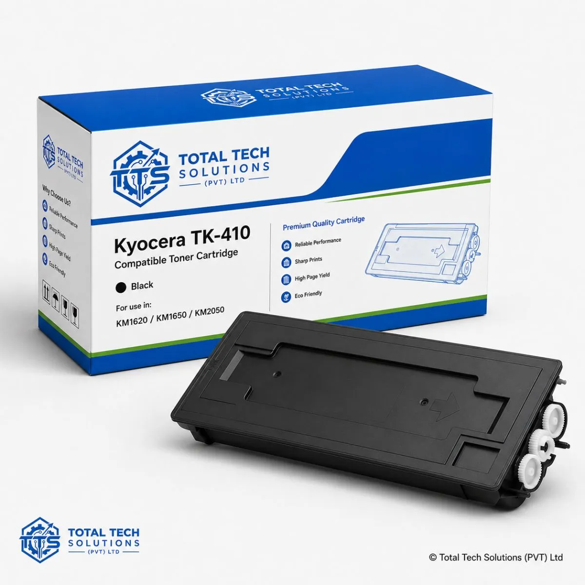 Total Tech Solutions Kyocera TK-410 Compatible Black Toner Cartridge for KM-1620 / KM-1650 / KM-2050, image 4