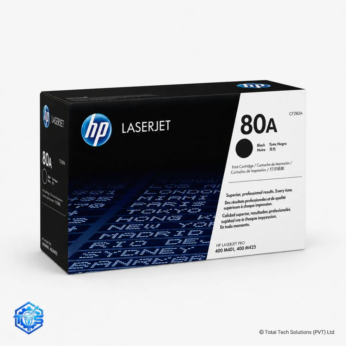 HP 80A Black Original LaserJet Toner Cartridge CF280A, image 3