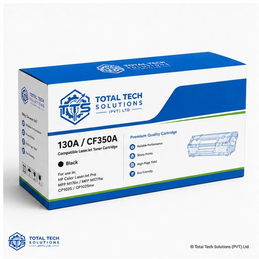 HP Compatible HP 130A CF350A Black Compatible LaserJet Toner Cartridge