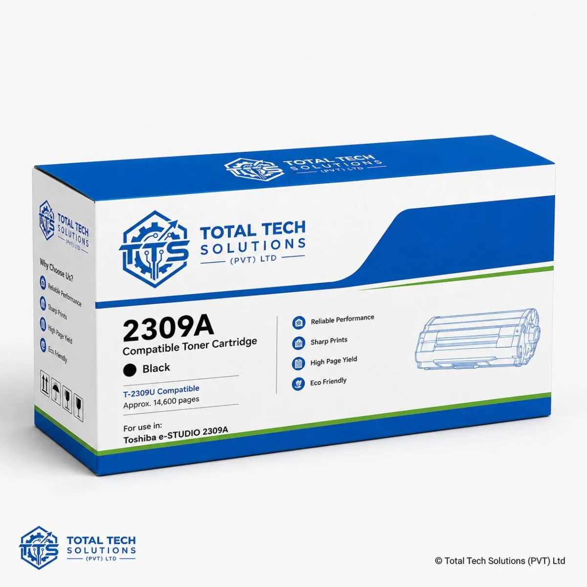 Toshiba e-STUDIO 2309A Compatible Black Toner Cartridge, image 2