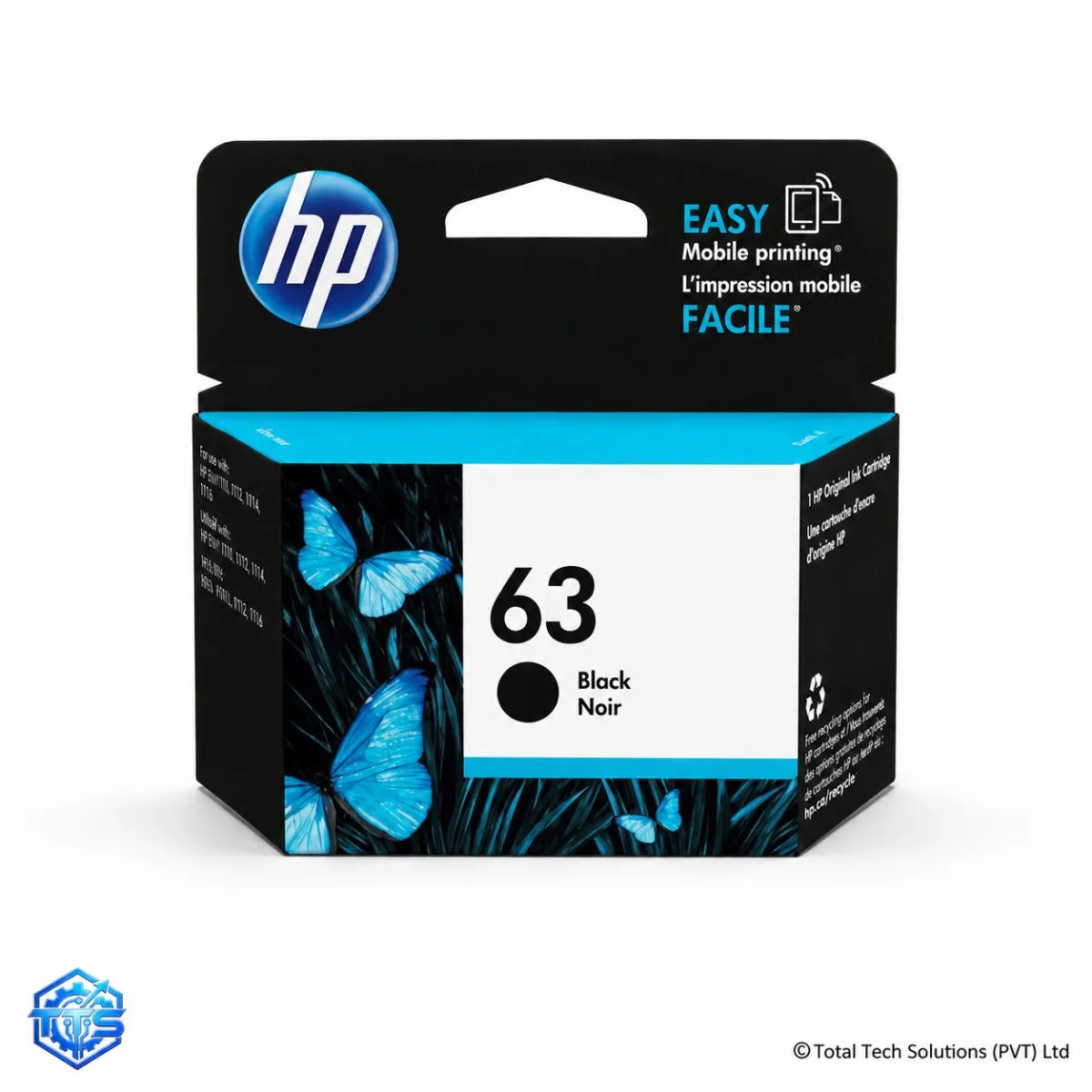 HP 63 Original Ink Cartridge for HP 1110/1112/3830/2130/2132/4650, image 3
