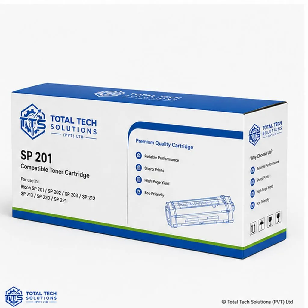 Total Tech Solutions Ricoh SP 201 Compatible Black Toner Cartridge for SP 201N / SP 201Nw Printers, image 3