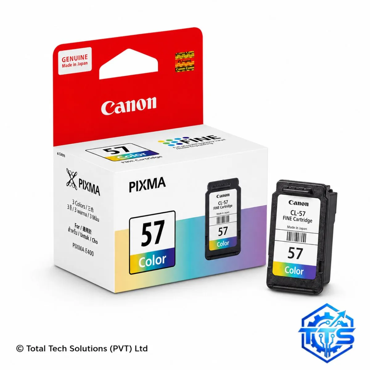 Canon PIXMA CL-57 Tri-Color Original FINE Ink Cartridge, image 4
