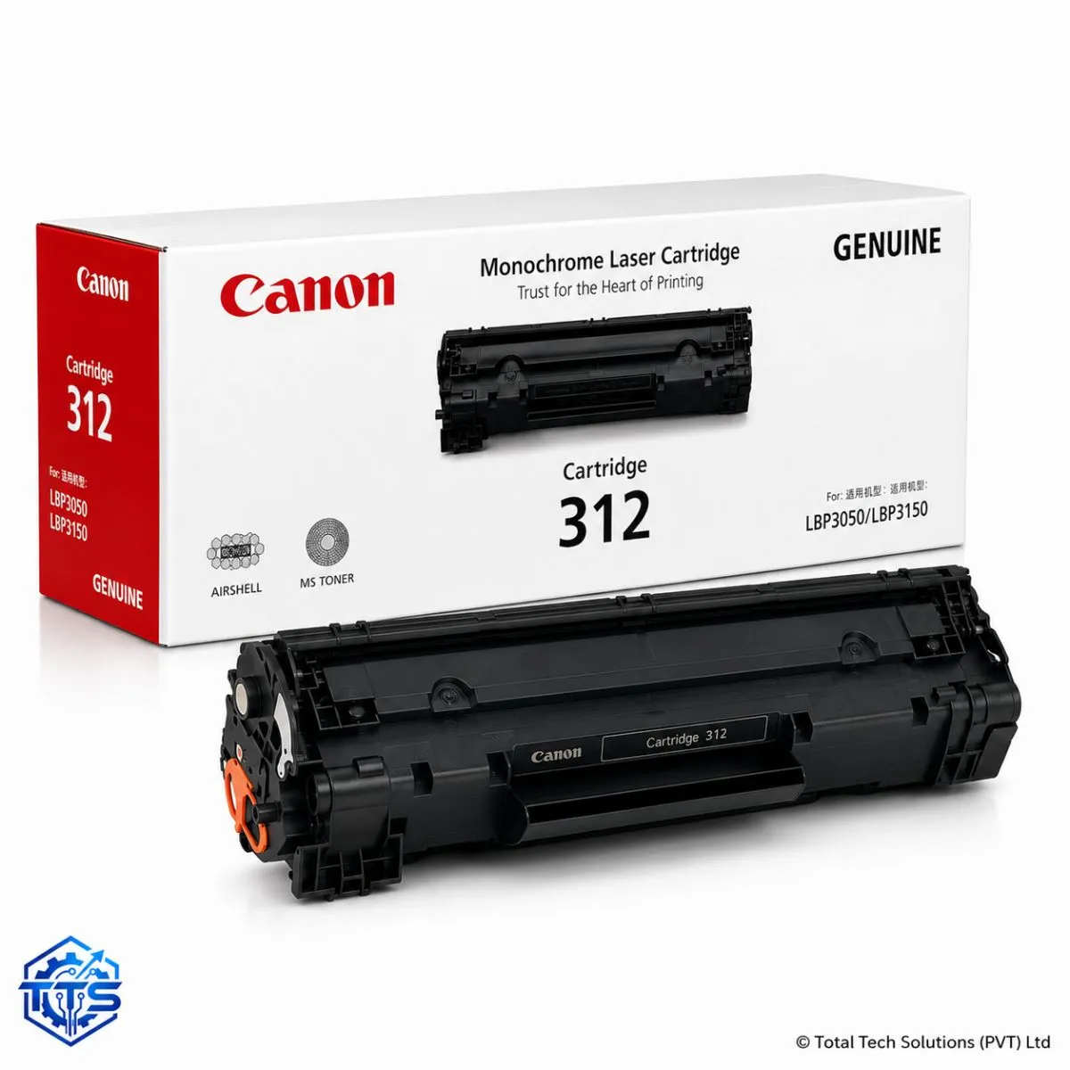 Canon Cartridge 312 Original Black Toner Cartridge, image 2