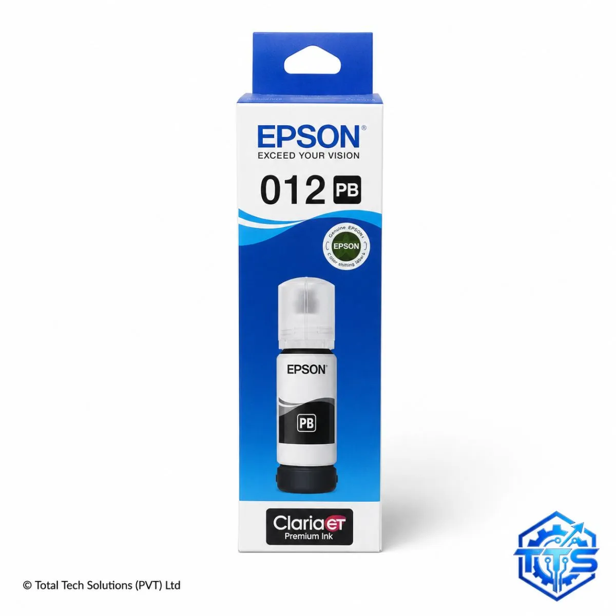 Epson 012 Pigment Black Original Ink Bottle for L8160/L8180, image 3
