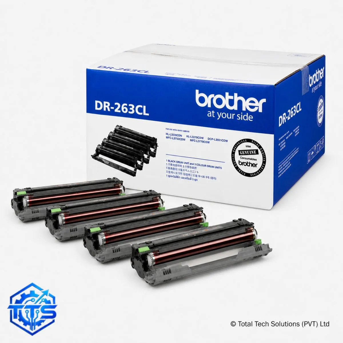 Brother DR-263CL Original Drum Unit for HL-L3230CDN/HL-L3270CDW/DCP-L3551CDW/MFC-L3750CDW/MFC-L3770CDW, image 2