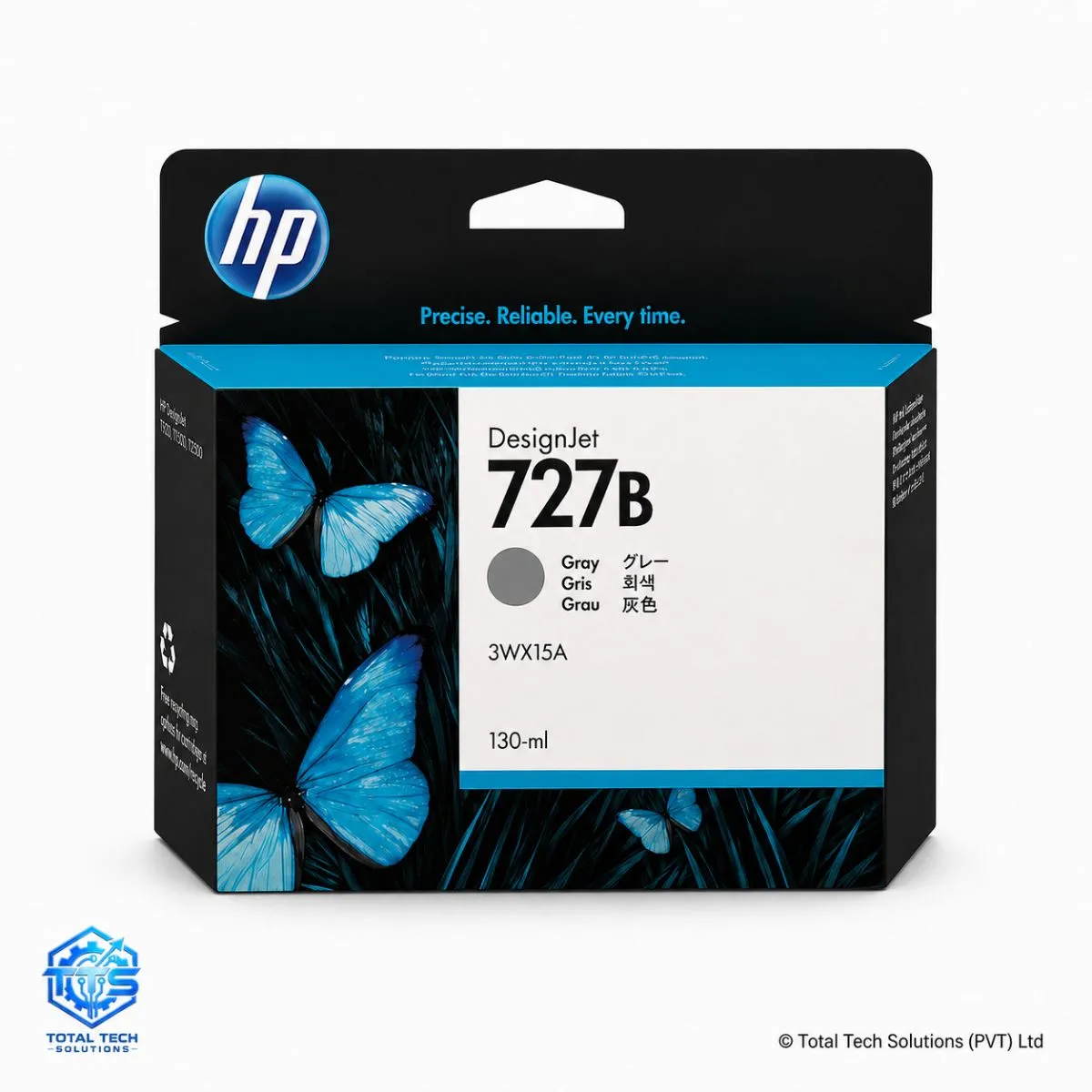 HP 727B 130-ml Gray Original DesignJet Ink Cartridge, image 3